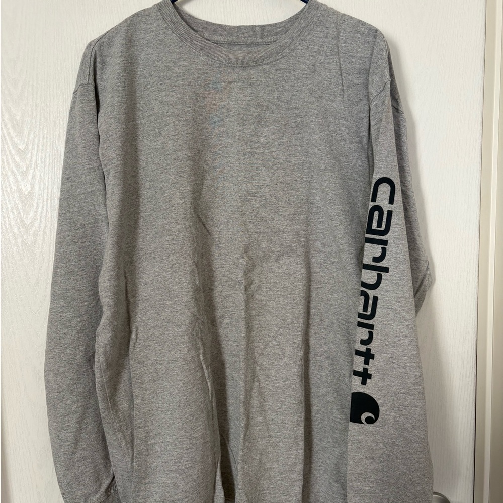 Carhartt Heather Gray Crewneck Long Sleeve Tee